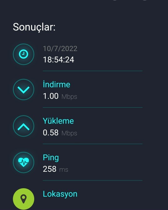 Sizce bu iki test hızından hangisi Turkcell hangisi Vodafone?