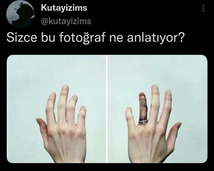 Bu fotoğrafta ne anlatmak istenmiş sizce?