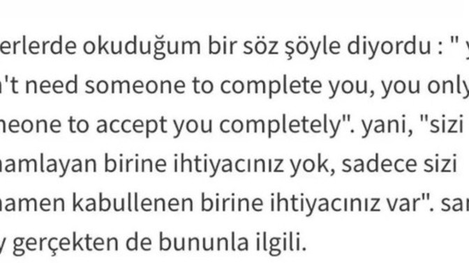 İhtiyacınız olan şey?