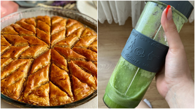 Baklava yedikten sonra yeşil su içiyorum. Kendimi mi kandırıyorum?