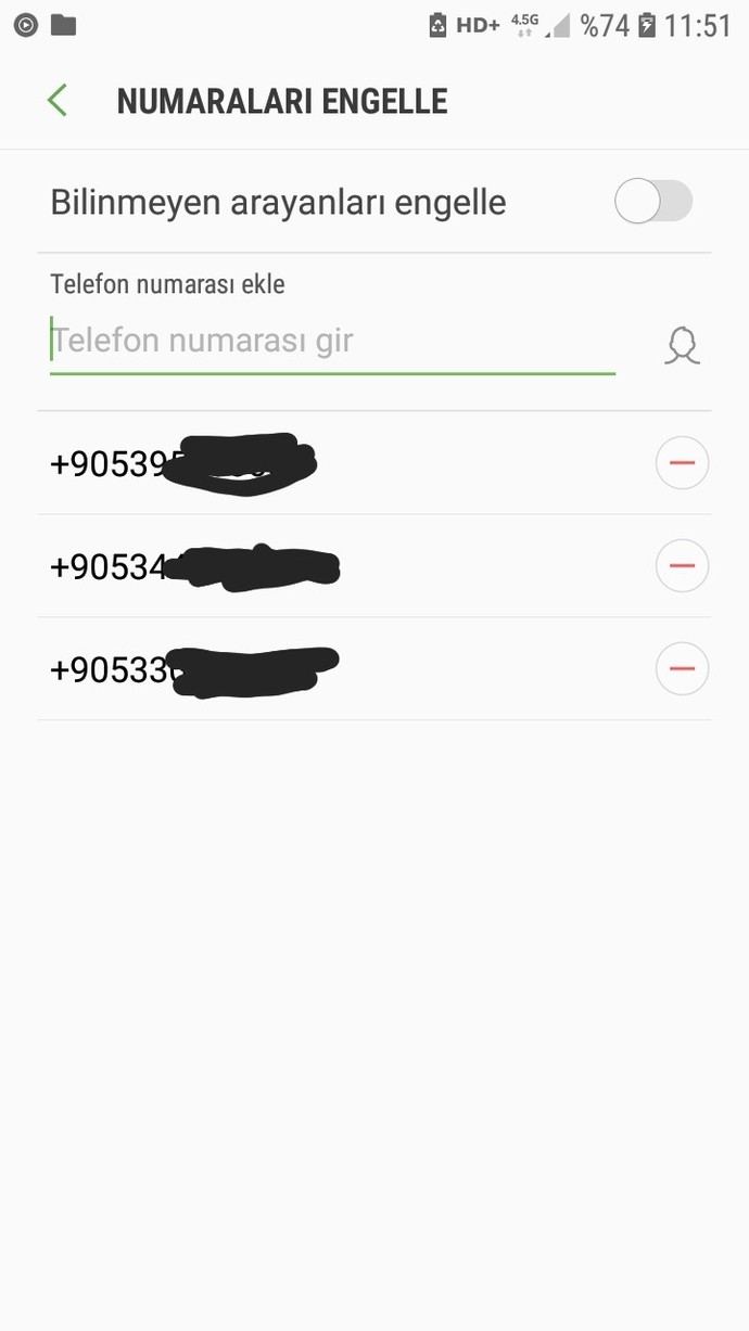 Telefonunda kaç kişi engelli?