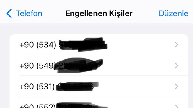 Telefonunda kaç kişi engelli?