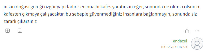 Sevgilisini kısıtlamayan, sevgilisine karışmayan kişi sevmiyor mudur?
