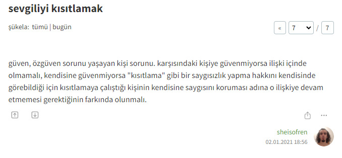 Sevgilisini kısıtlamayan, sevgilisine karışmayan kişi sevmiyor mudur?