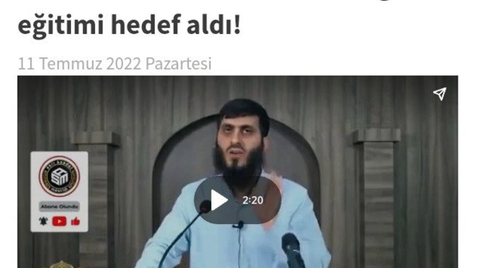 Kendini ‘hoca’ olarak tanıtan gerici eğitim seviyesi geliştikçe kafir sayısı artıyor demiş, duydunuz mu?