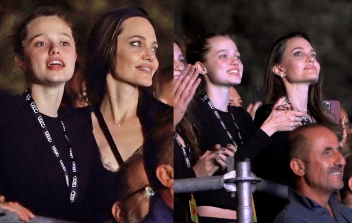 Angelina Jolie ve Shiloh Jolie-Pitt, Maneskin konserinde görüntülendi! Anne kız çok güzel değiller mi😍?