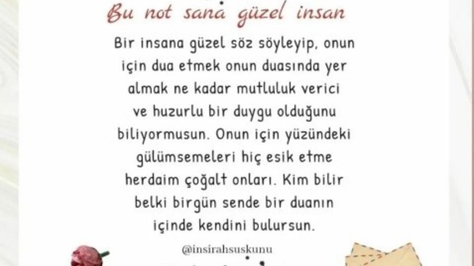 Temennileriniz başkası için neler?