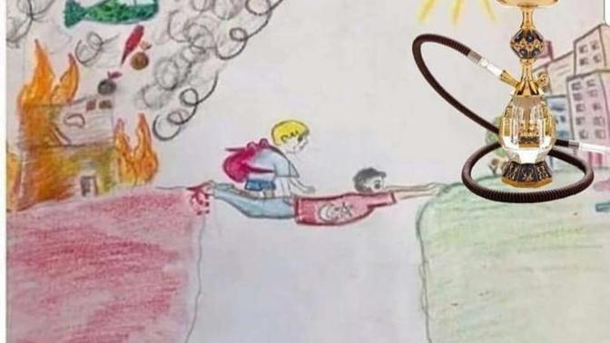 Suriyeli çocuğun çizmiş olduğu duygulandıran fotoğraf hakkında ne düşünüyorsunuz?