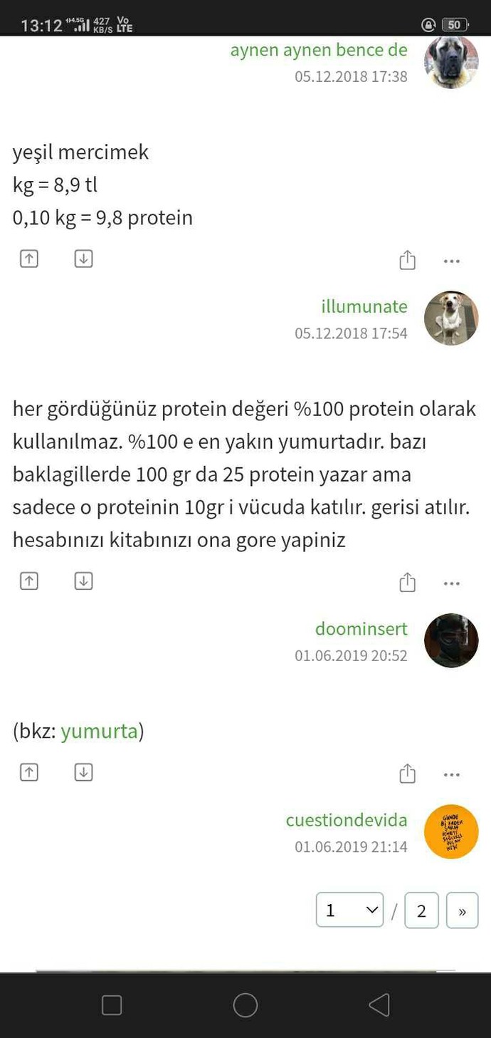 Protein ile ilgili bu bilgi yanlış mı doğru mudur?
