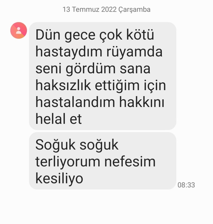 Sizce hakkımı helal edeyim mi?