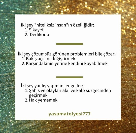 Hayatı iki şeyle özetlemek gerekirse bu ne olurdu?