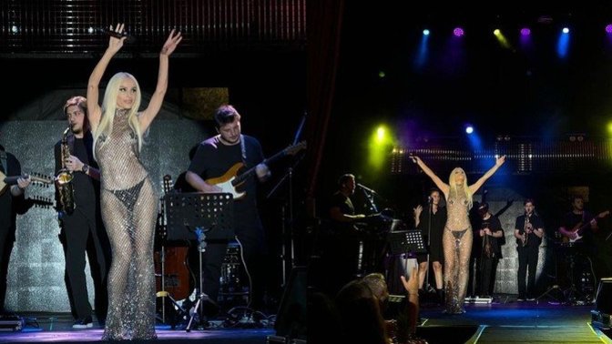 Gülşen'den yine çok konuşulan bir sahne kıyafeti! Nasıl buldunuz konser tarzını?