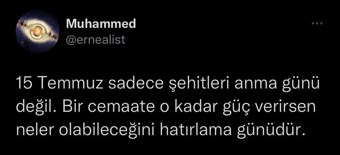15 Temmuz'un sizin için anlamı ne?