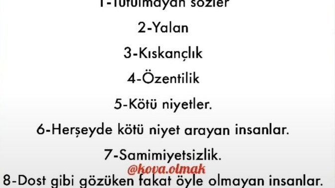 Burcunuza göre sevmediğiniz 10 şey nelerdir?