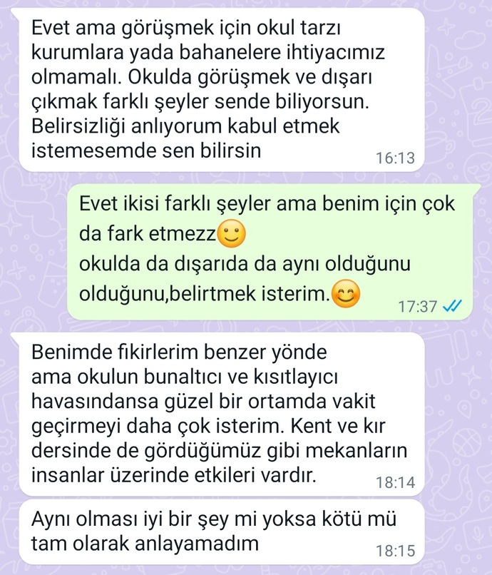 Kendimi doğru ifade edemedim mı acaba 🙁?