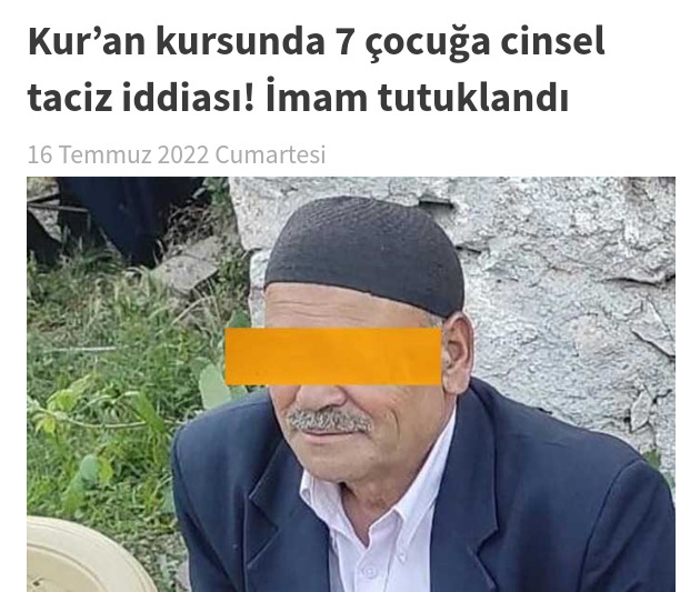 Kur’an kursunda 7 çocuğa cinsel taciz iddiası! Bu ksçıncı olay?