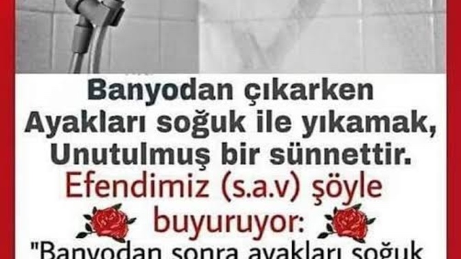 Banyo sonrası bacaklarınızı soğuk suyla yıkıyor musunuz?