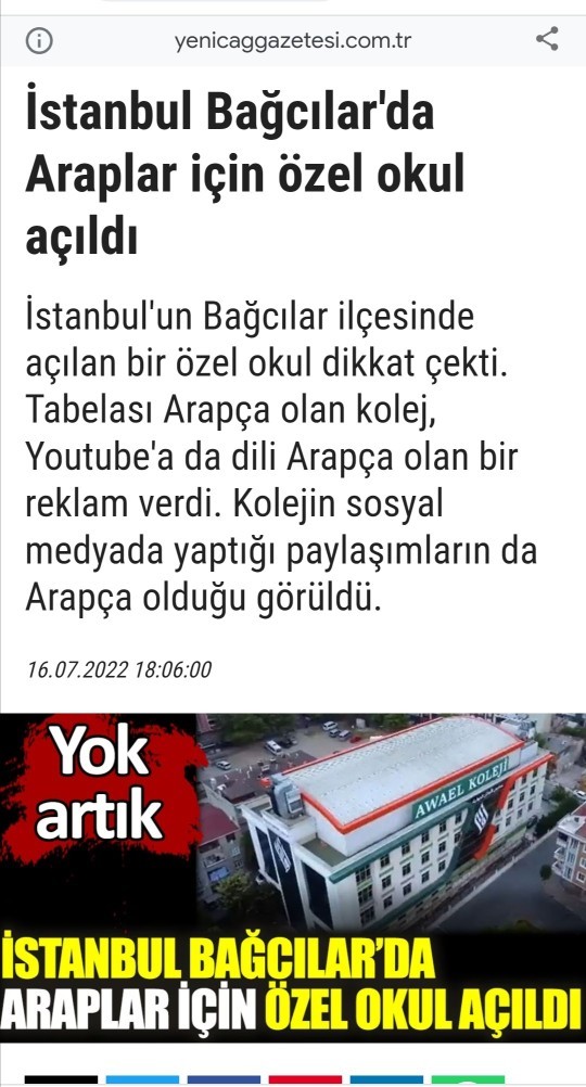 Araplar için özel okulu nasıl buldunuz?