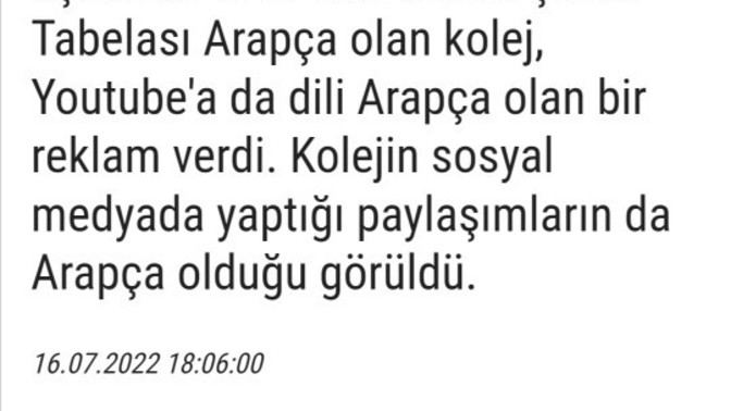 Araplar için özel okulu nasıl buldunuz?