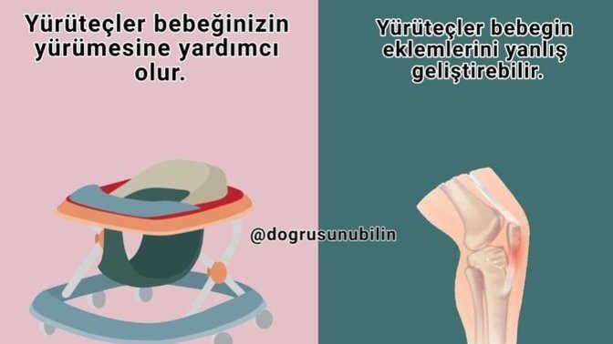 Yürüteçler, bebekler için sağlıklı mıdır?