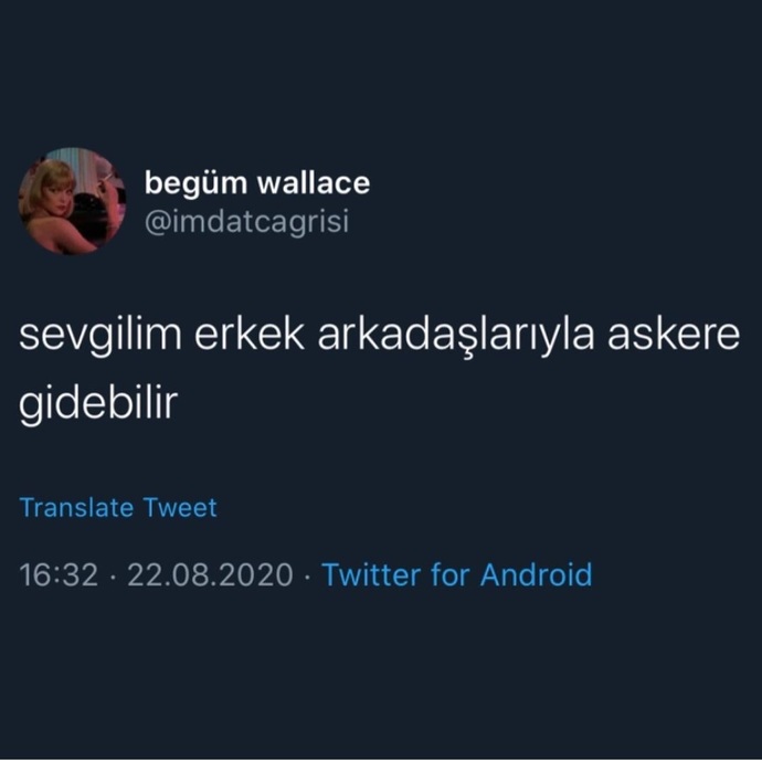 Yok canım  hiç kısıtlamam onu jsjsj