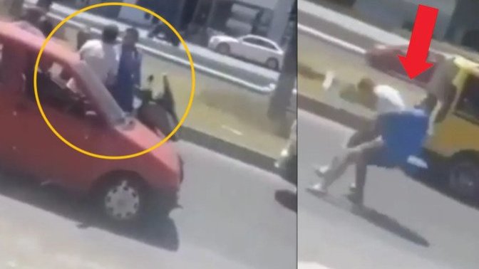 Trafikte tartışan güreşçi, tek hareketle karşısındakini hastanelik etti. Trafikte tartışma yaşıyor musunuz?