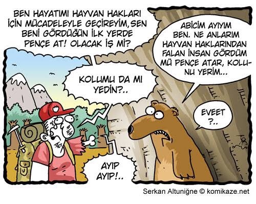 Saldıran ayıya "Ben sana ne yaptım koca oğlan?" diyen adam fazla mı naif kalmış?