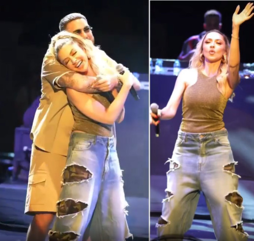Hadise, Murdanın konserine rap tarzıyla katıldı. Yakışmış mı?