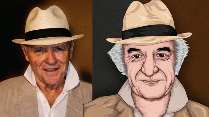 Anthony Hopkins çizimi nasıl olmuş?
