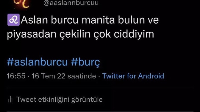 Aslan burcu sizin i̇çin de öyle mi?
