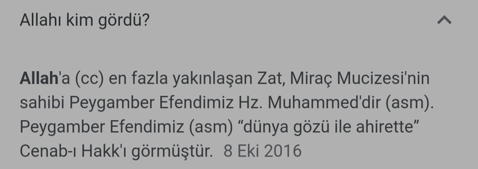 Allahın şekli yok diyor sonra görmeye gücümüz yok diyor Sufî.