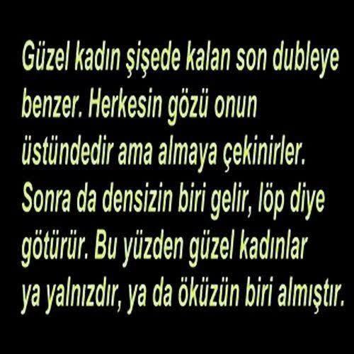Guzel kızlar niye genelde yalnız olur?