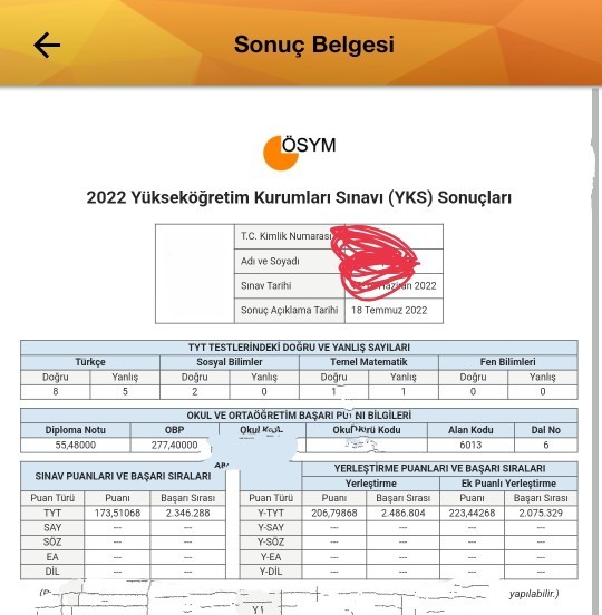 Tut sınavından aldığım puanla açık öğretim üniversitesi gelir mi?
