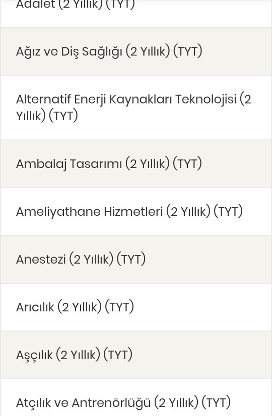 2 yıllık ilginç şeyler öğreneceğim bir bölüm öneriniz var mı?