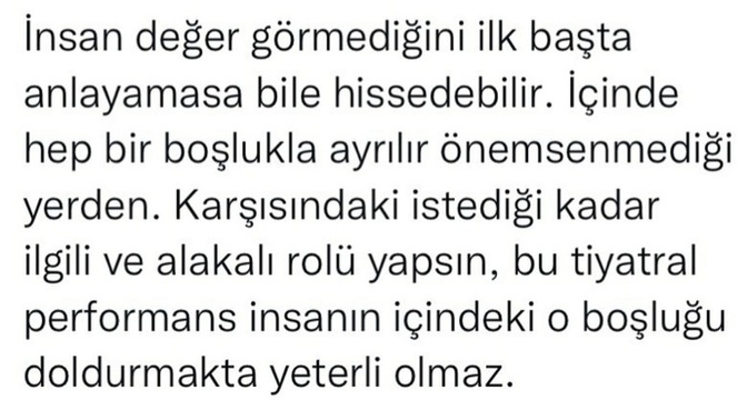 İçinizde bi boşluk hissi var mı?