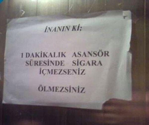 Karsilastiginiz en garip uyari neydi?