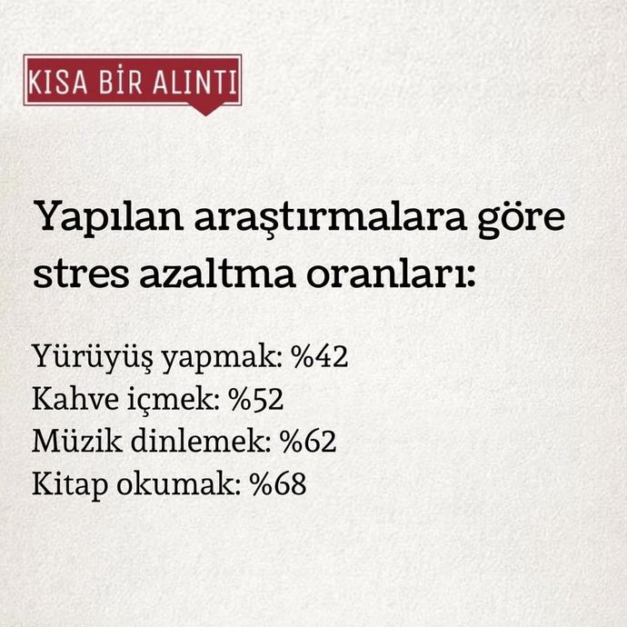 Sizin stresinizi en çok ne azaltıyor?