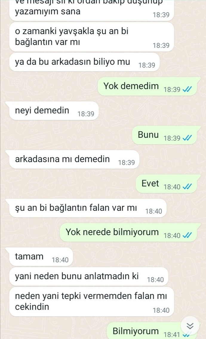 Sevgilime tacize uğradığımı söyledim ve tepkisi nasıl sizce?