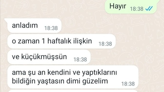 Sevgilime tacize uğradığımı söyledim ve tepkisi nasıl sizce?
