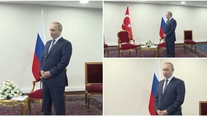 Dünya bu görüntüyü konuşuyor! Erdoğan'ın Putin'i bir dakika bekletmesi sizce ne anlam taşıyor?
