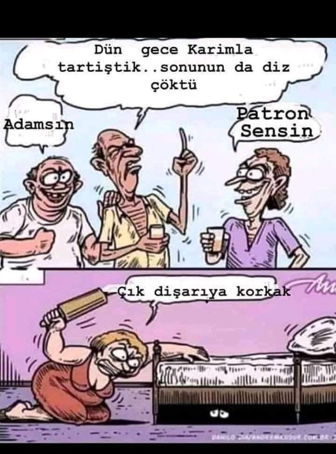 Karısından korkan erkekler varmıdır?