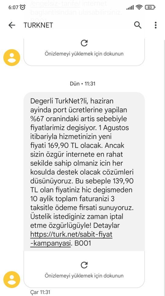 TurkNet internet fiyatına zam yaptı! İnternete 170 lira vermek çok değil mi?