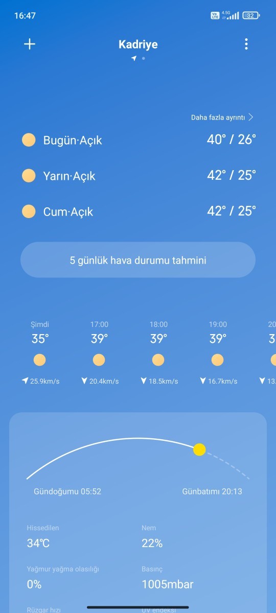 Bu ne sıcak sizin orada havalar nasıl?