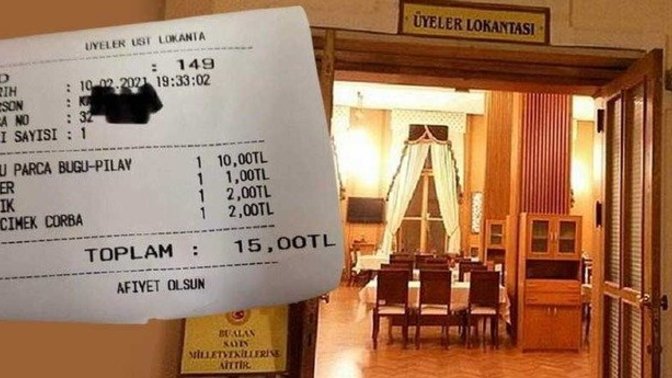 Meclis lokantasına zam geldi. En pahalı yemek 25 TL. Siz ne düşünüyorsunuz?