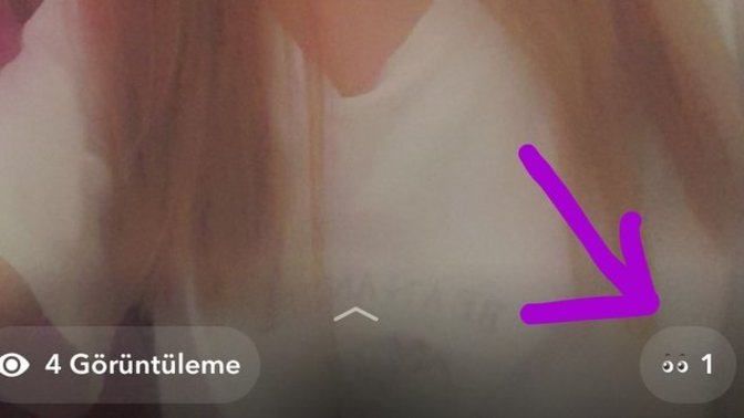 Snapchat hikayeyi görenlerin yanındaki göz?