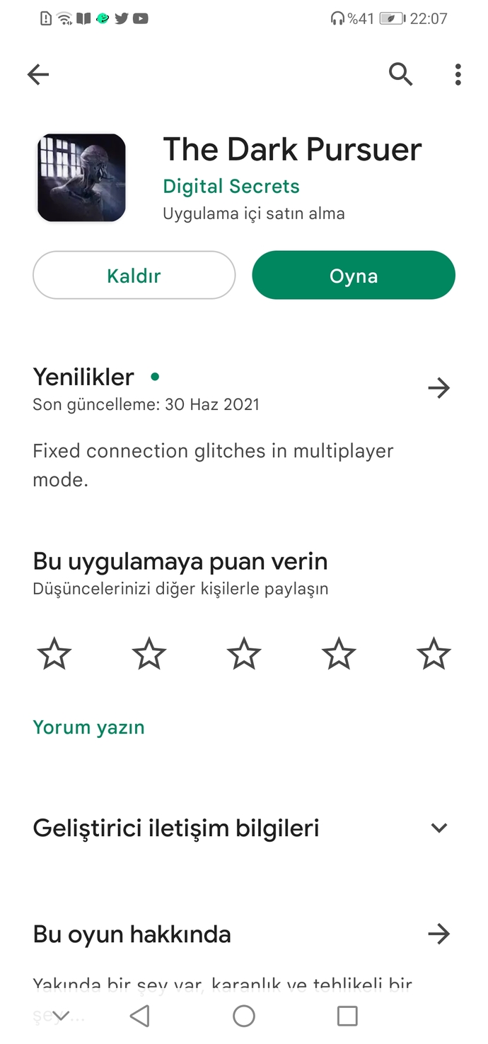 Hangi mobil korku oyununu oynamamı istersiniz?