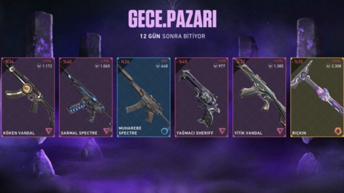 Valorant oynayanlar, gece pazarınıza neler geldi?