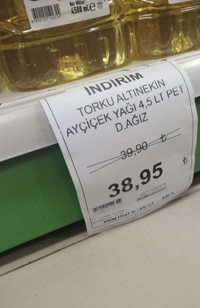 Aynı ürünlerde şimdi durum nasıl?
