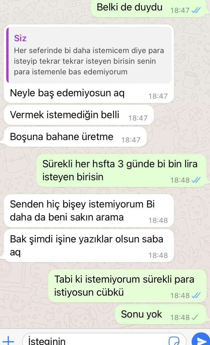 Sevgilim hep para istiyor, ne ayak? Konuşmalara bakar mısınız?