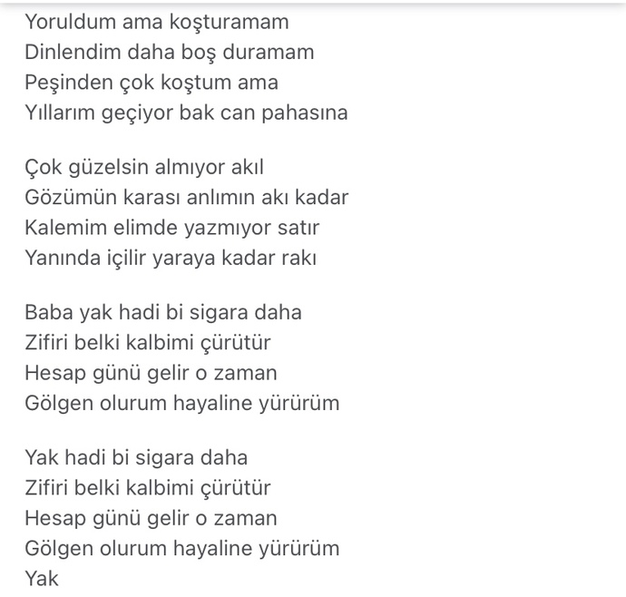 Modunuza göre şarkı paylaşır mısınız?